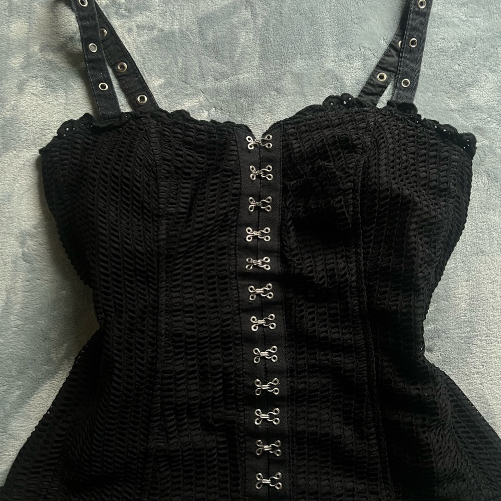 Royal Bones Black Corset with Removable Straps